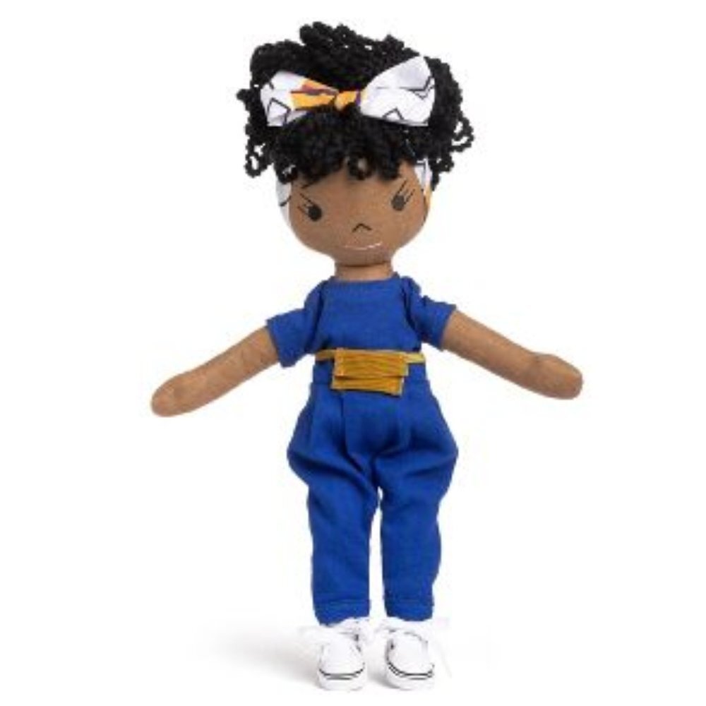 NWT Haperiman Handman Linen Plush African American 14" Doll